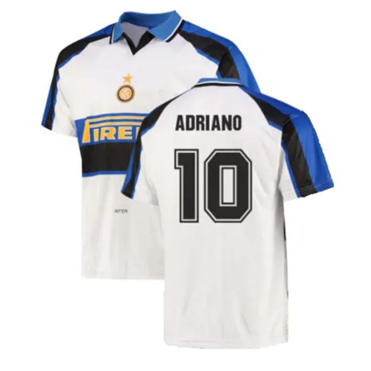 Adriano Inter Milan 10 Jersey - Kit Captain