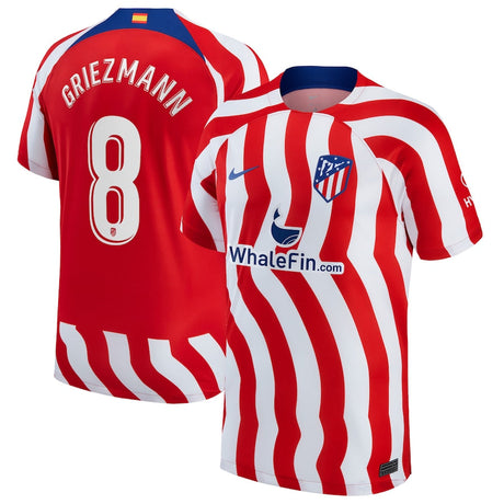 Antoine Griezmann Atletico Madrid 8 Jersey - Kit Captain