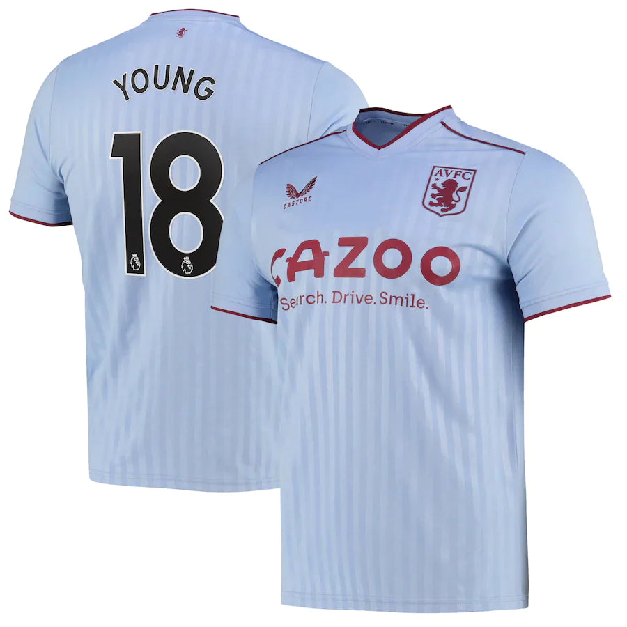 Ashley Young Aston Villa 18 Jersey - Kit Captain