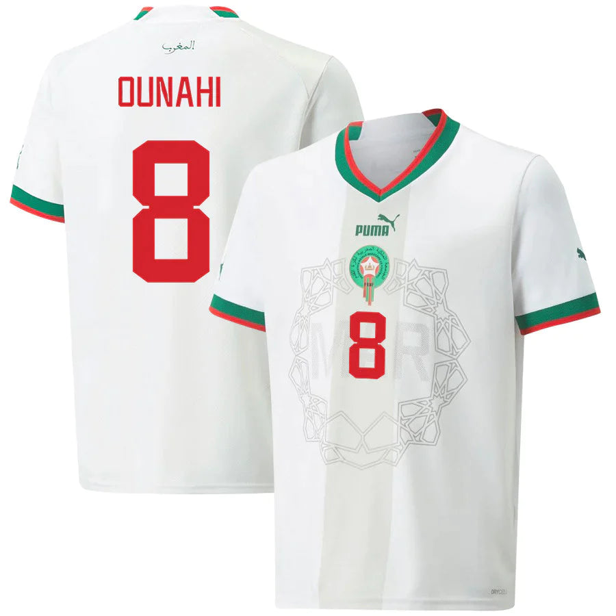 Azzedine Ounahi Morocco 8 FIFA World Cup Jersey - Kit Captain