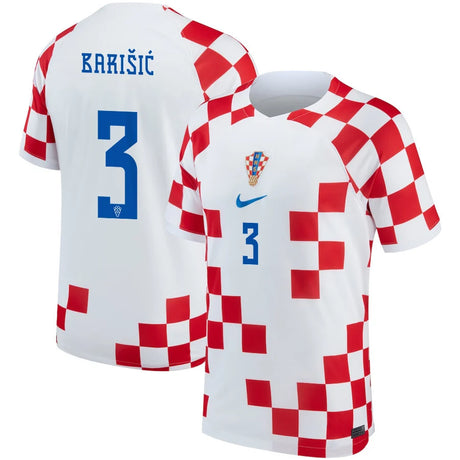 Borna Barisic Croatia 3 FIFA World Cup Jersey - Kit Captain