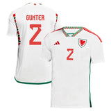 Chris Gunter Wales 2 Fifa World Cup Jersey - Kit Captain