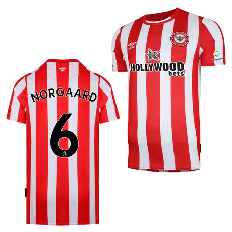 Christian Norgaard Brentford 6 Jersey - Kit Captain