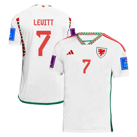 Dylan Levitt Wales 7 Fifa World Cup Jersey - Kit Captain