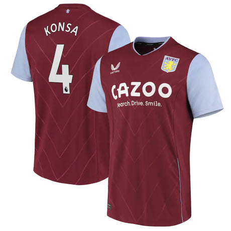 Ezri Konsa Aston Villa 4 Jersey - Kit Captain