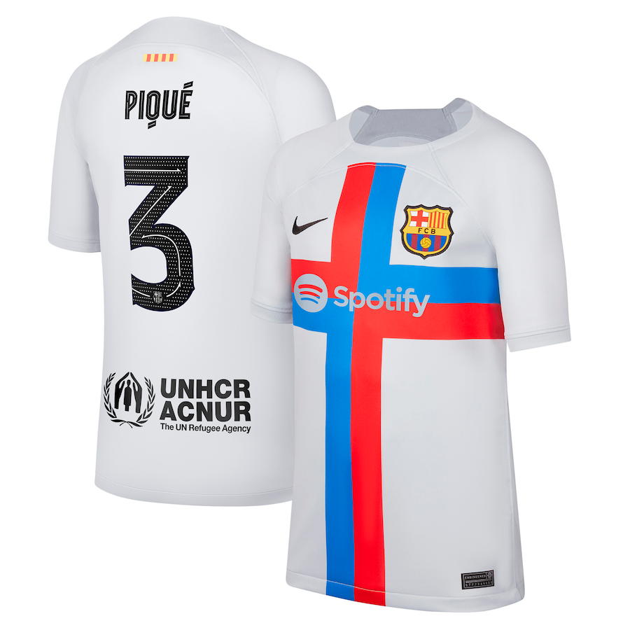 Gerard Pique Barcelona 3 Jersey - Kit Captain