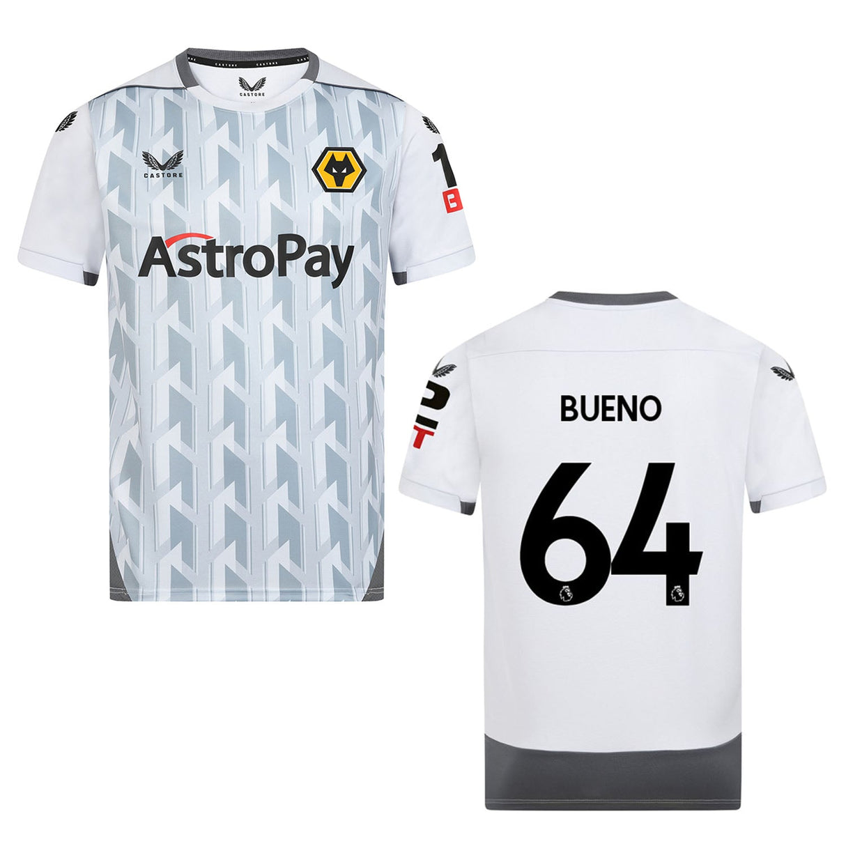 Hugo Bueno Wolves 64 Jersey - Kit Captain