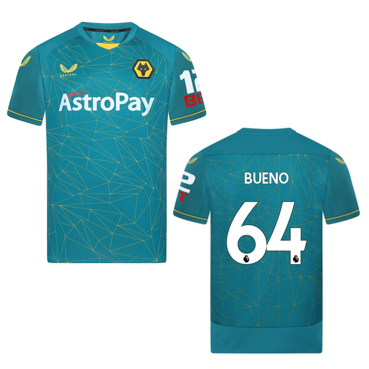 Hugo Bueno Wolves 64 Jersey - Kit Captain