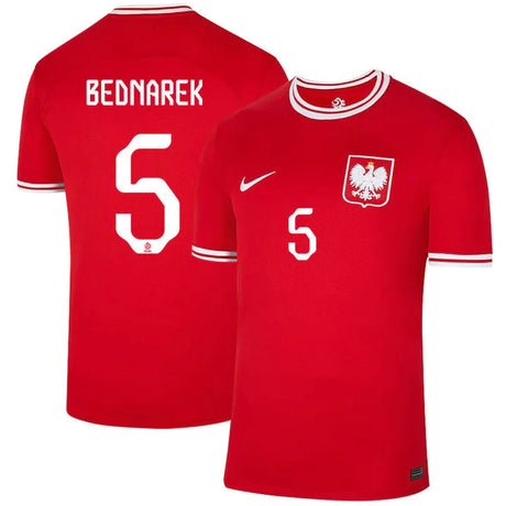 Jan Bednarek Poland 5 FIFA World Cup Jersey - Kit Captain