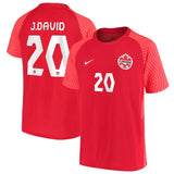 Jonathan David Canada 20 FIFA World Cup Jersey - Kit Captain