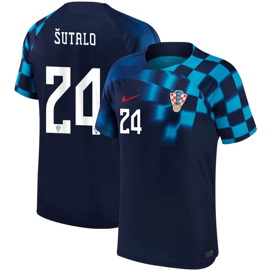 Josip Sutalo Croatia 24 FIFA World Cup Jersey - Kit Captain