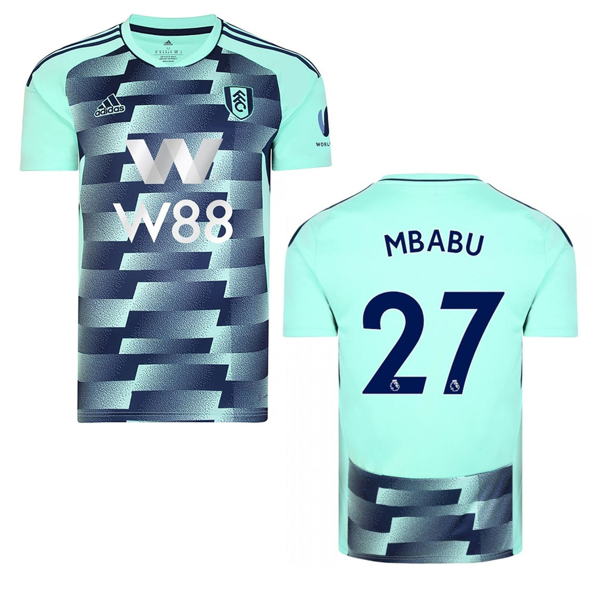 Kevin Mbabu Fulham 27 Jersey - Kit Captain