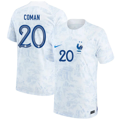 Kingsley Coman France 20 FIFA World Cup Jersey - Kit Captain