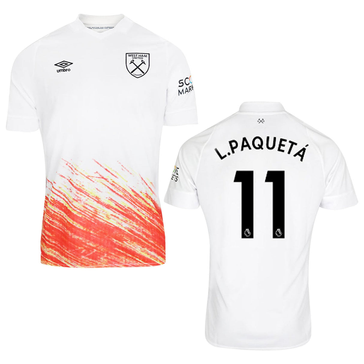 Lucas Paqueta West Ham 11 Jersey - Kit Captain