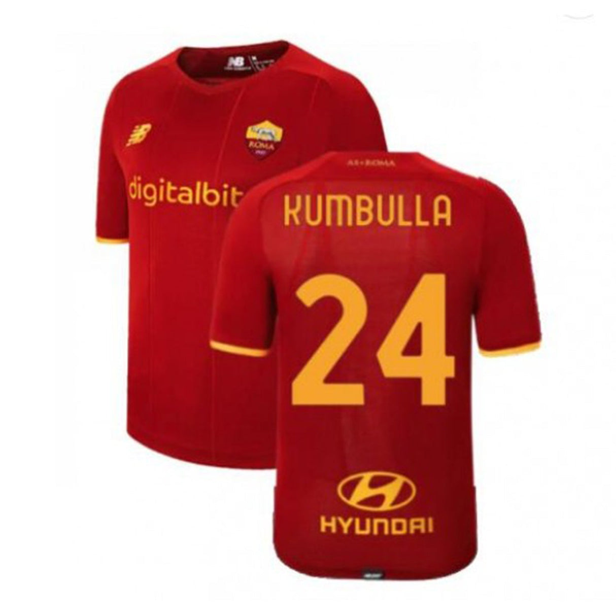 Marash Kumbulla Roma 24 Jersey - Kit Captain