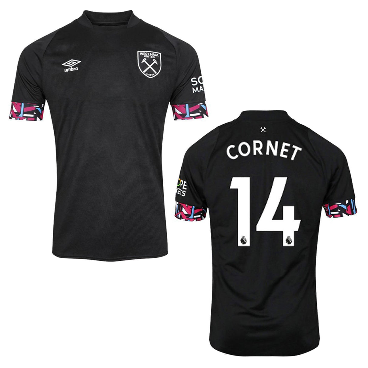 Maxwel Cornet West Ham 14 Jersey - Kit Captain