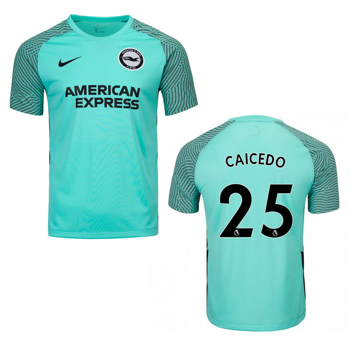 Moises Caicedo Brighton 25 Jersey - Kit Captain