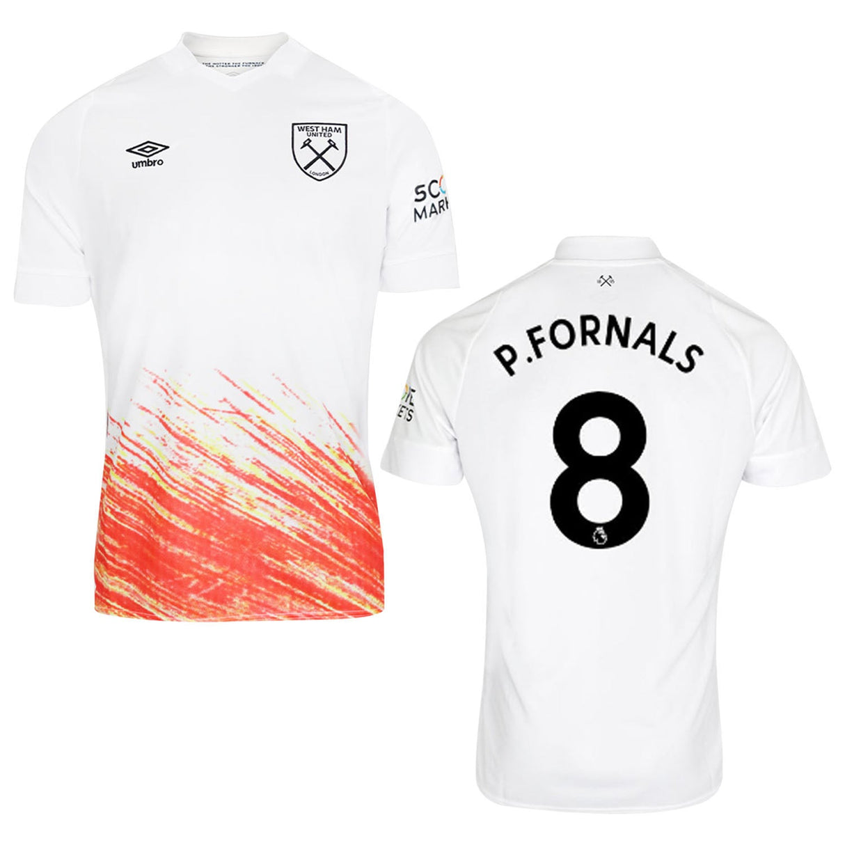 Pablo Fornals West Ham 8 Jersey - Kit Captain