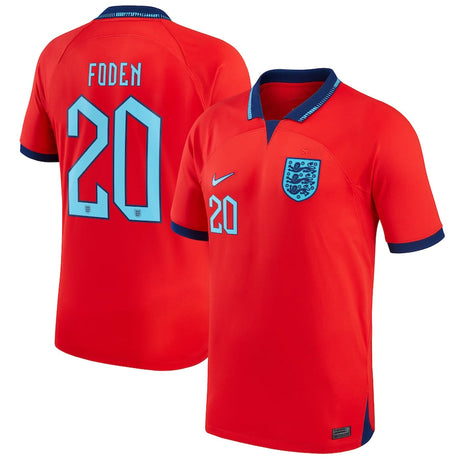 Phil Foden England 20 FIFA World Cup Jersey - Kit Captain