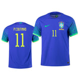 Phillipe Coutinho Brazil 11 FIFA World Cup Jersey - Kit Captain