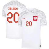 Piotr Zieliński Poland 20 FIFA World Cup Jersey - Kit Captain