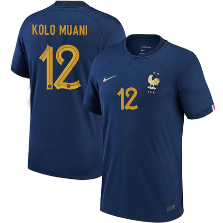 Randal Kolo Muani France 12 FIFA World Cup Jersey - Kit Captain