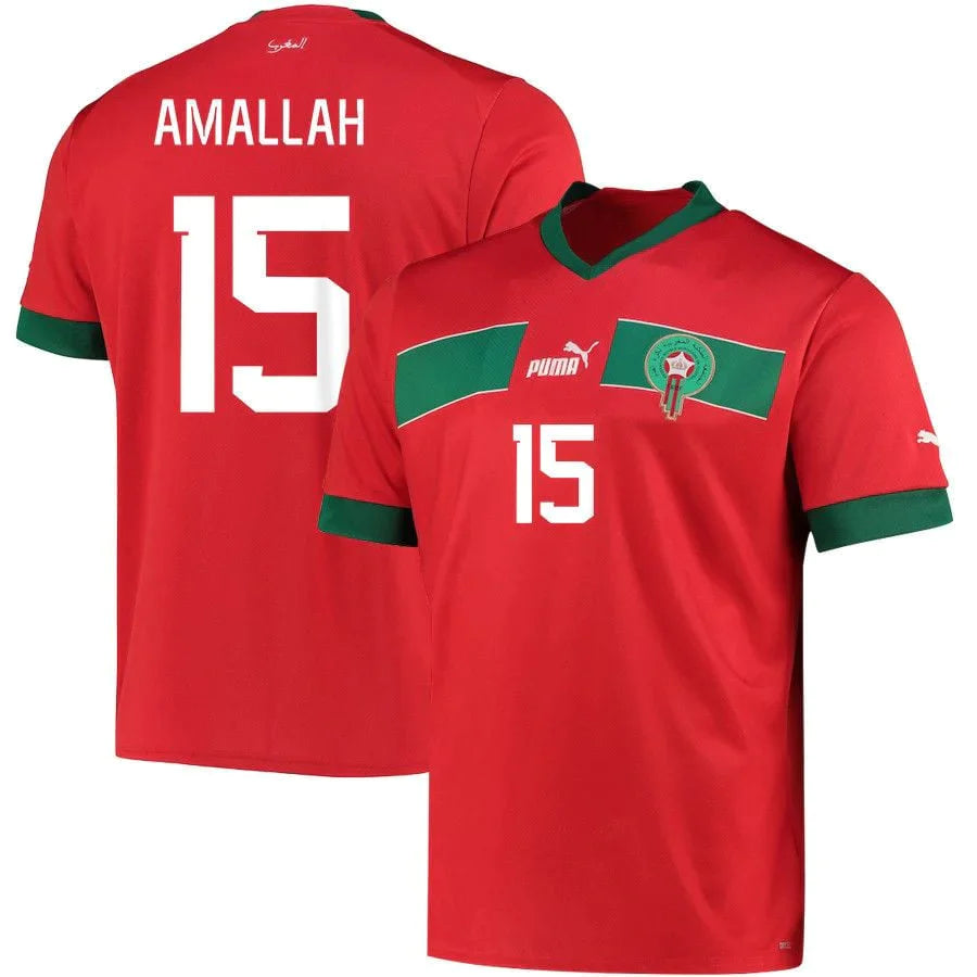 Selim Amallah Morocco 15 FIFA World Cup Jersey - Kit Captain