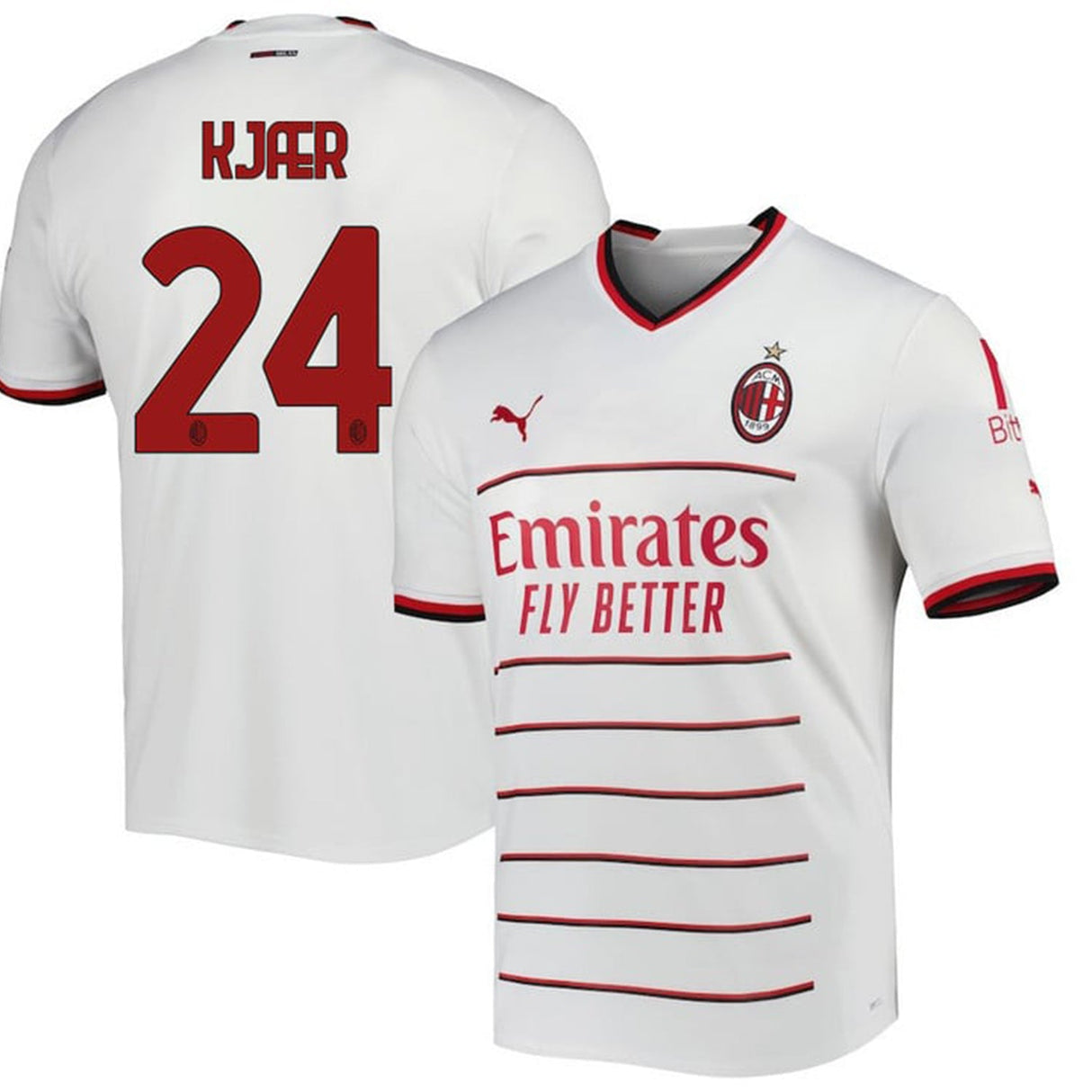 Simon Kjær AC Milan 24 Jersey - Kit Captain