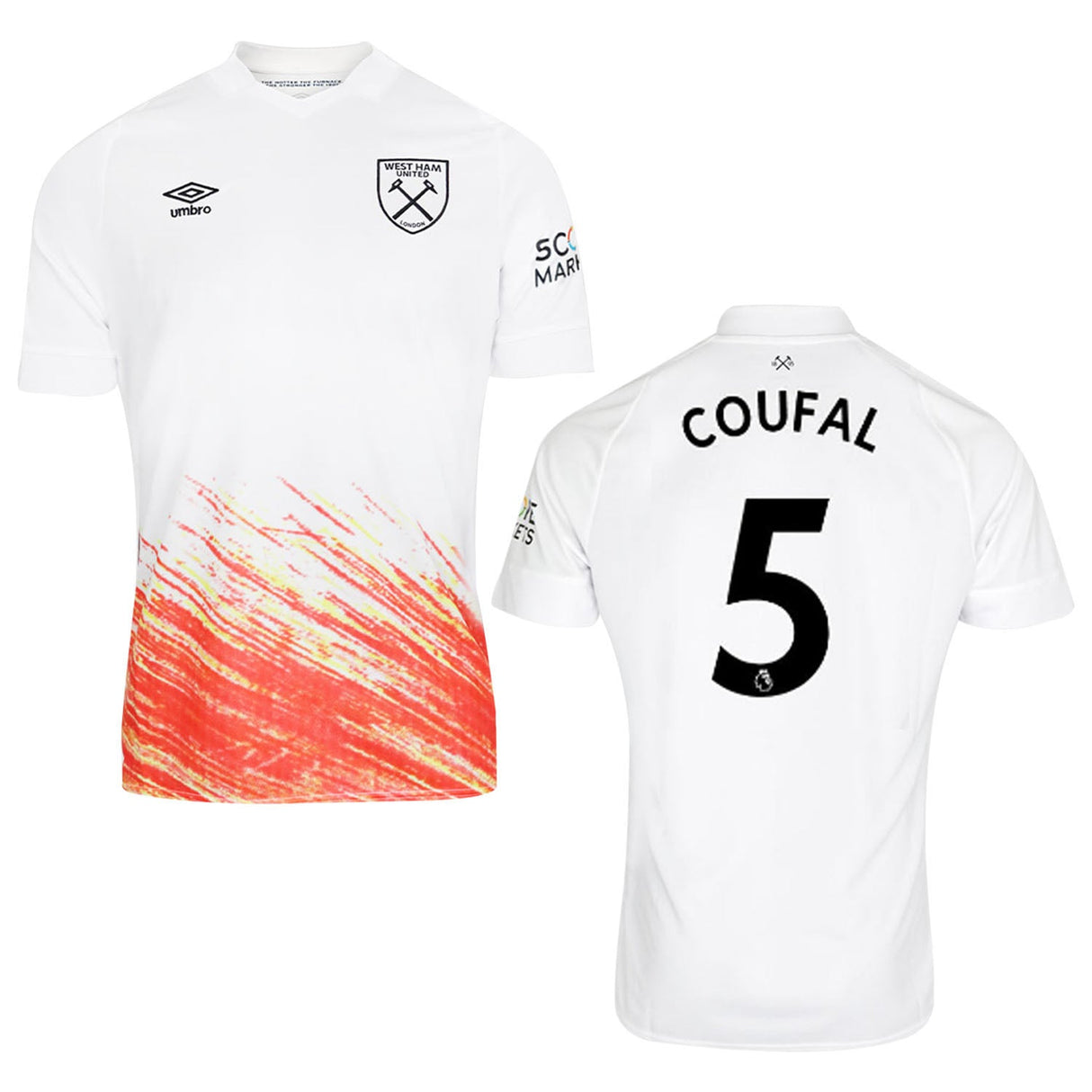 Vladimir Coufal West Ham 5 Jersey - Kit Captain