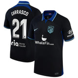 Yannick Carrasco Atletico Madrid 21 Jersey - Kit Captain