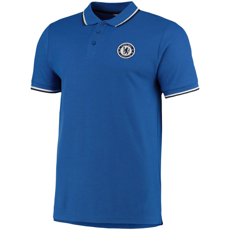 Chelsea Tipped Polo Shirt - Blue - Mens - Kit Captain