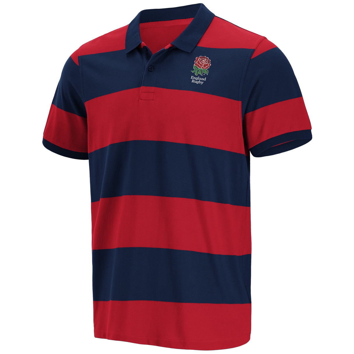 England Rugby Yarn Dye Short Sleeve Polo - Kit Captain