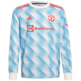 Manchester United Away Shirt 2021-22-Long Sleeve-Kids - Kit Captain