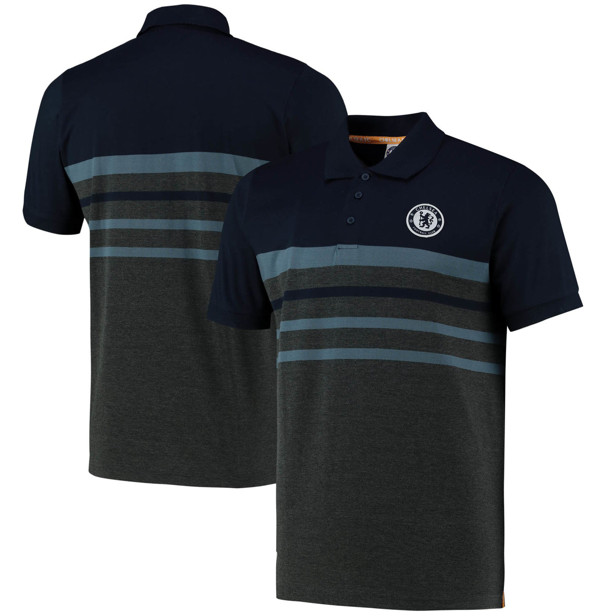 Chelsea Pride of London Famous CFC Polo - Navy/Charcoal - Mens - Kit Captain