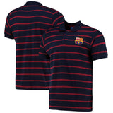 Barcelona Yarn Dye Stripe Polo - Claret/Navy - Mens - Kit Captain