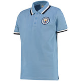 Manchester City Tipped Polo Shirt - Sky - Kids - Kit Captain