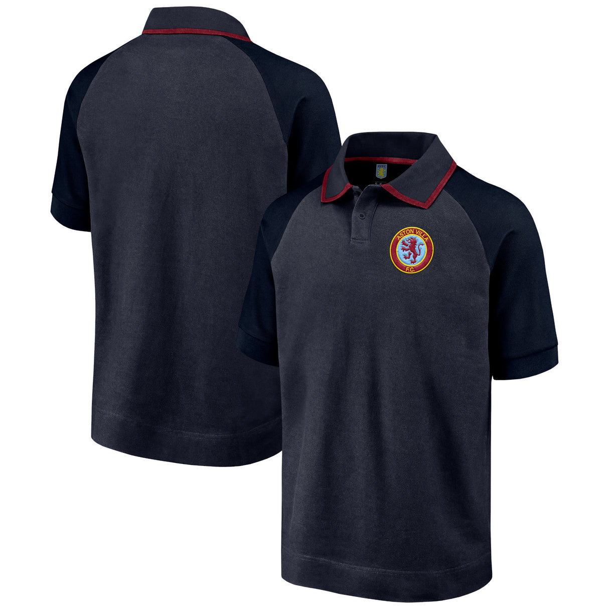 Aston Villa True Classics Polo Shirt - Total Eclipse - Mens - Kit Captain