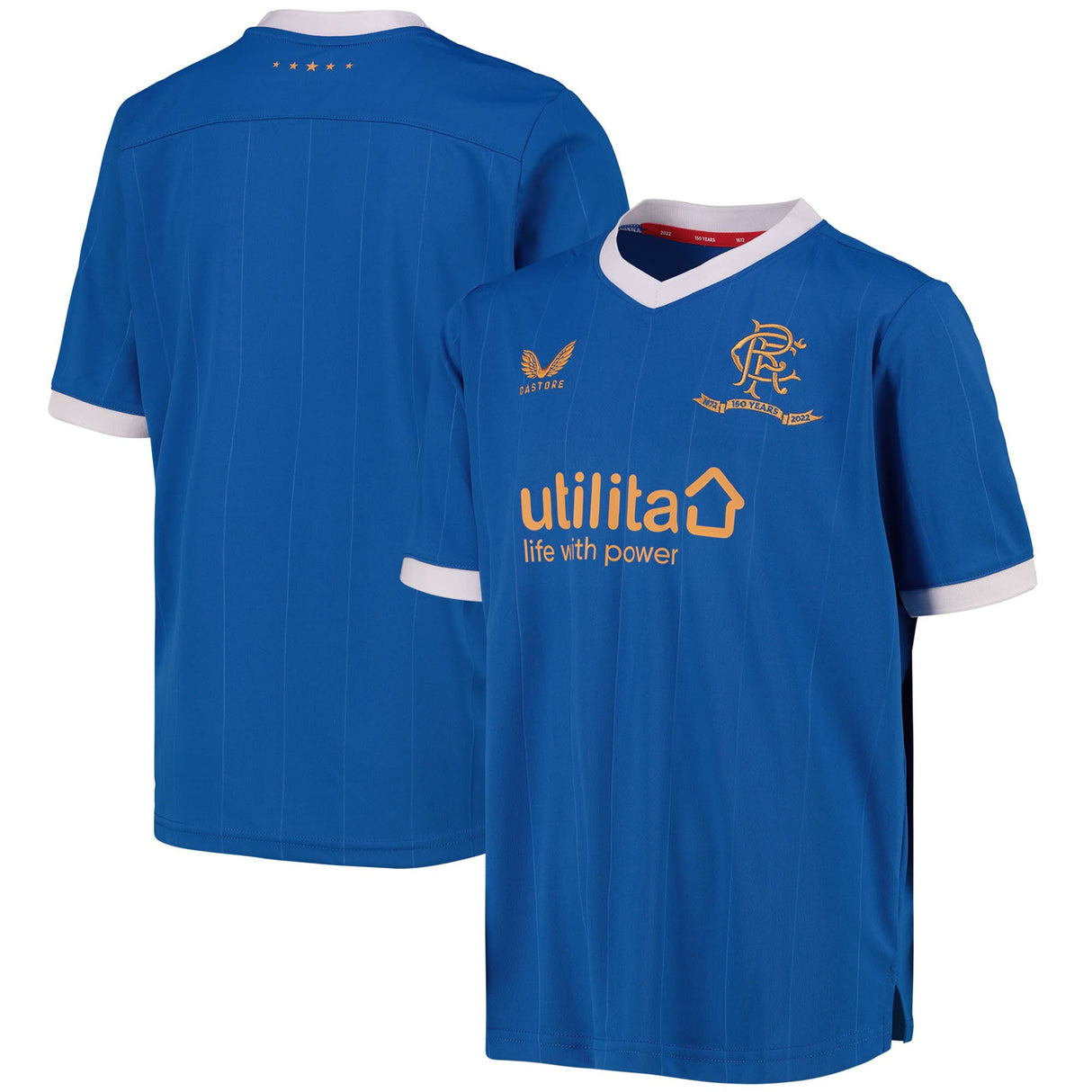 Glasgow Rangers Home Shirt 2021-22 - Kids - Kit Captain