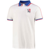 Chelsea Retro Polo - White - Mens - Kit Captain