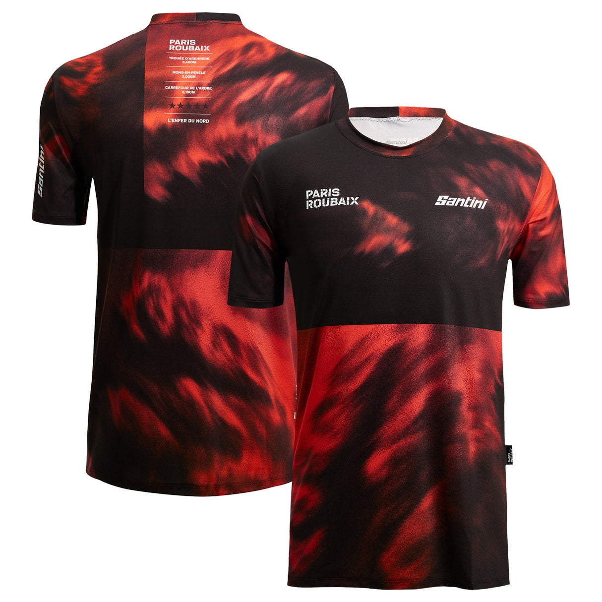 Paris Roubaix 2022 Enfer Du Nord Tech T-Shirt by Santini - Kit Captain