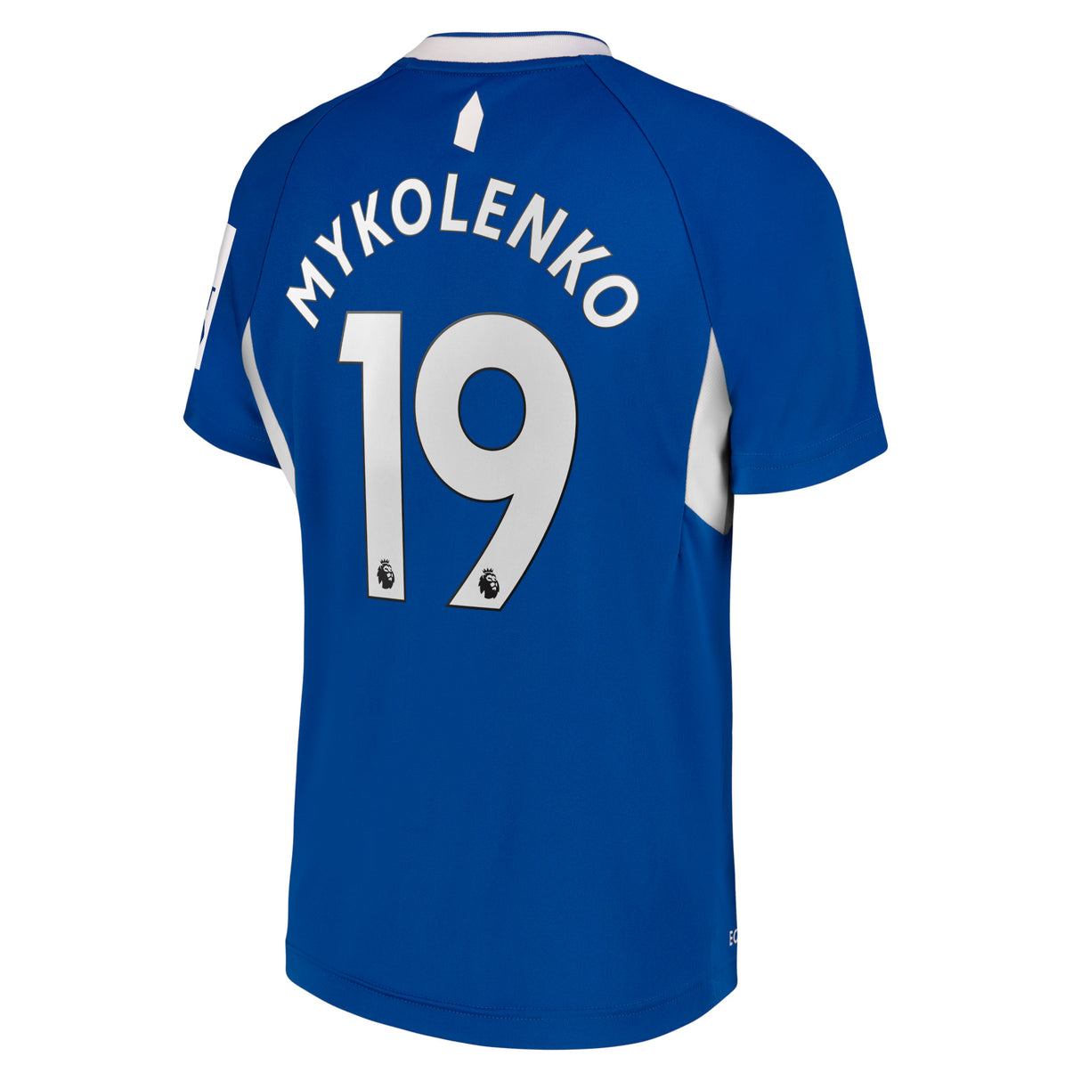 Everton Home Shirt 2022-23 - Kids with Mykolenko 19 printing - Kit Captain