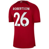 Liverpool Home Stadium Shirt 2022-23 with Robertson 26 printing - Kit Captain