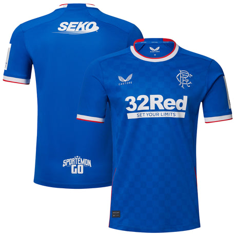 Glasgow Rangers Home Shirt 2022-23 - Kit Captain