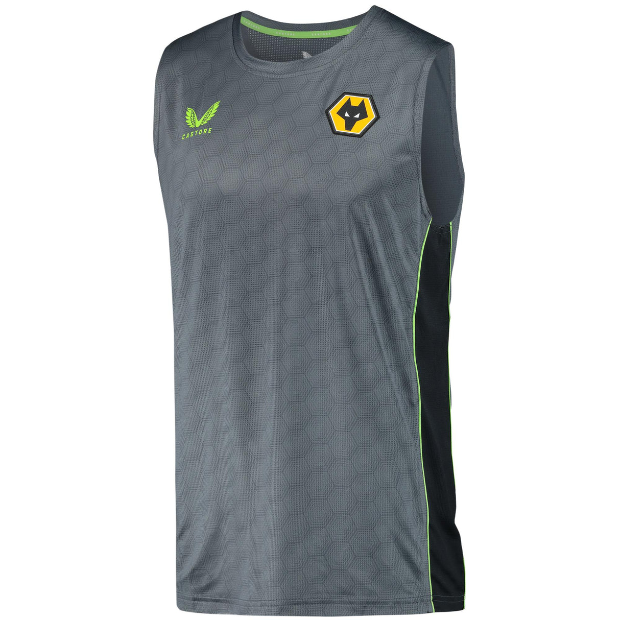 Wolverhampton Wanderers Players Training Vest - Dark Grey - Kit Captain