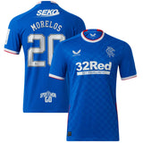 Glasgow Rangers Home Pro Shirt 2022-23 with Morelos 20 printing - Kit Captain