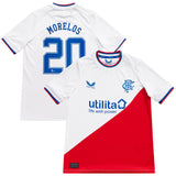 Glasgow Rangers Away Shirt 2022-23 - Kids with Morelos 20 printing - Kit Captain