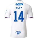 Glasgow Rangers Away Shirt 2022-23 with Kent 14 printing - Kit Captain