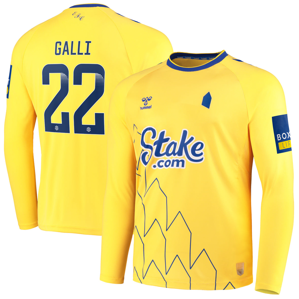 Everton WSL Third Shirt 2022-23 - Long Sleeve with Galli 22 printing - Kit Captain