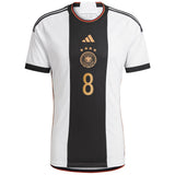 Germany Home Shirt with Goretzka 8 printing - Kit Captain