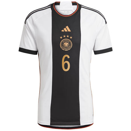 Germany Home Shirt with Kimmich 6 printing - Kit Captain